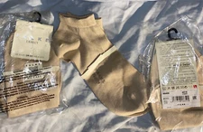 3 Pairs Falke Family 46489 Women Tan Ankle Socks Size 39-42 Wonderful Gift