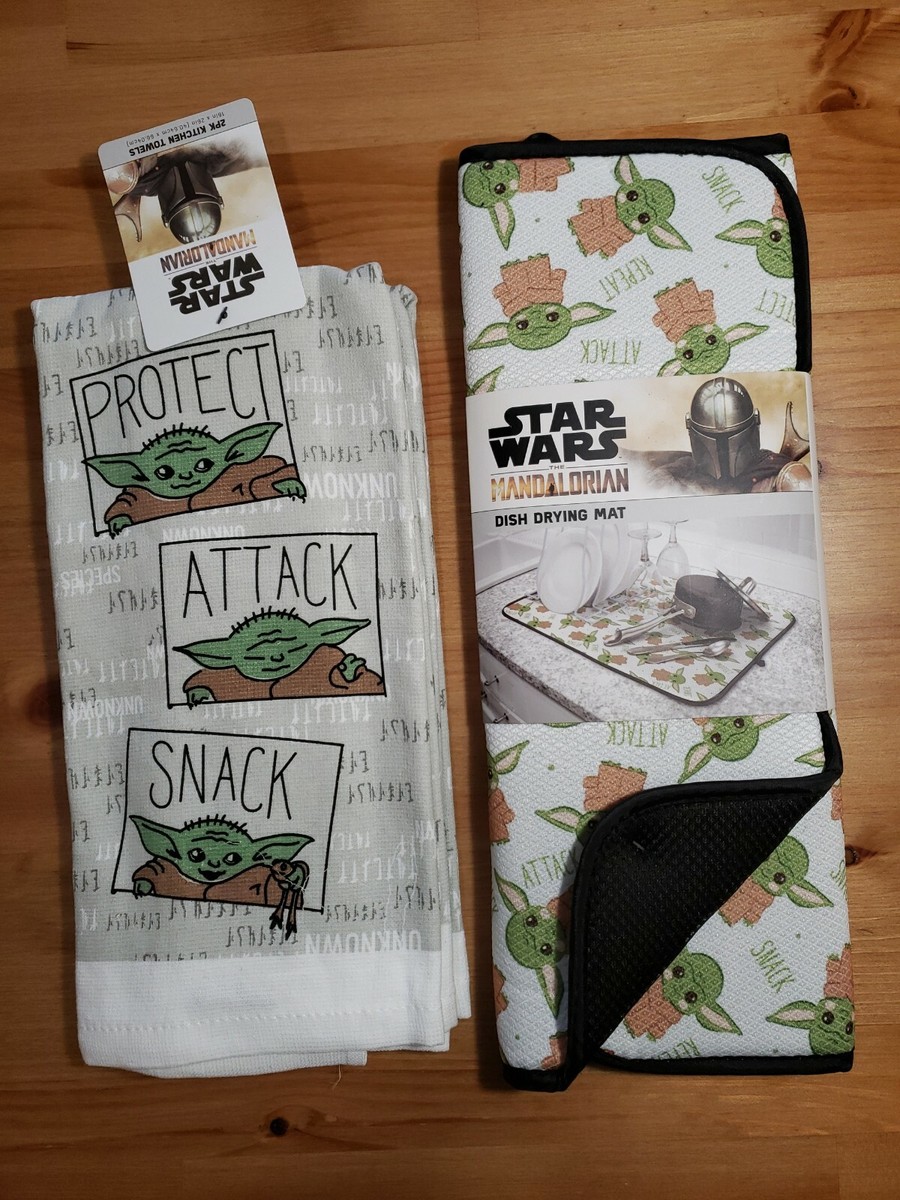 Star Wars The Mandalorian Baby Yoda, Grogu Kitchen Towels Drying