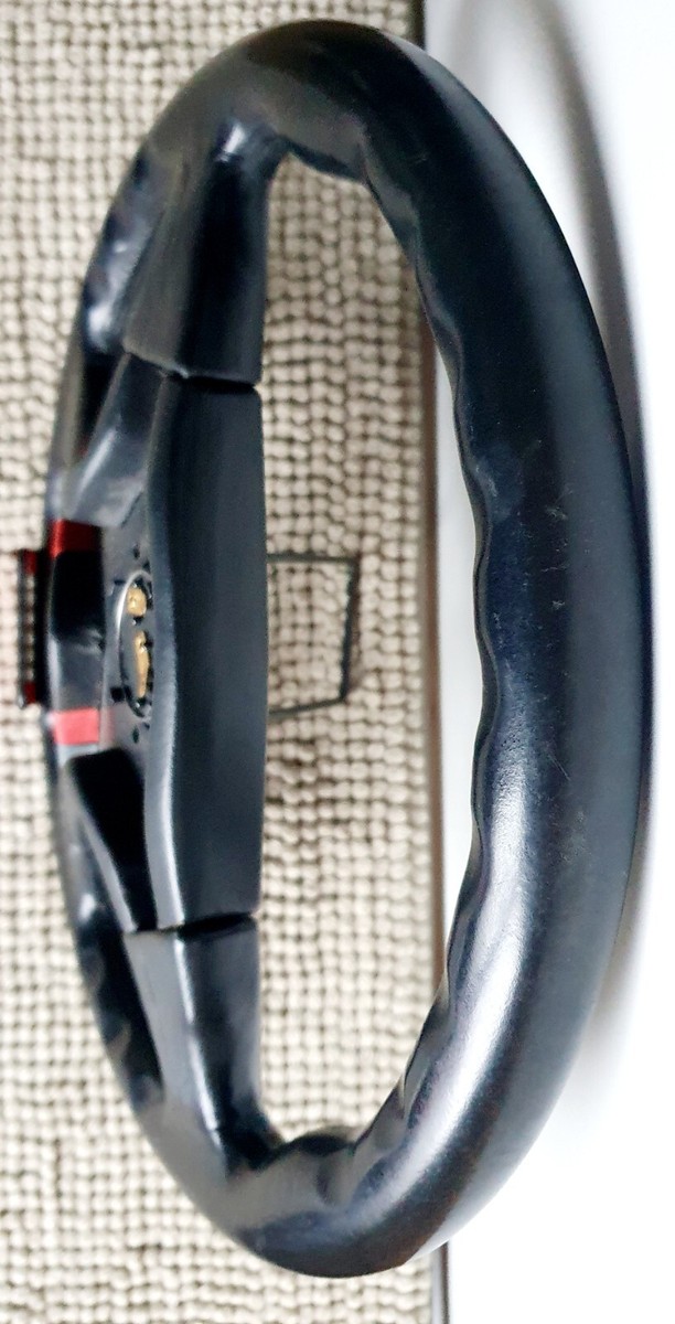 MOMO Honda Access F 1 RARE Leather Steering Wheel EE9 EG6 MOMO Honda Access F 1 RARE Leather Steering Wheel EE9 EG6