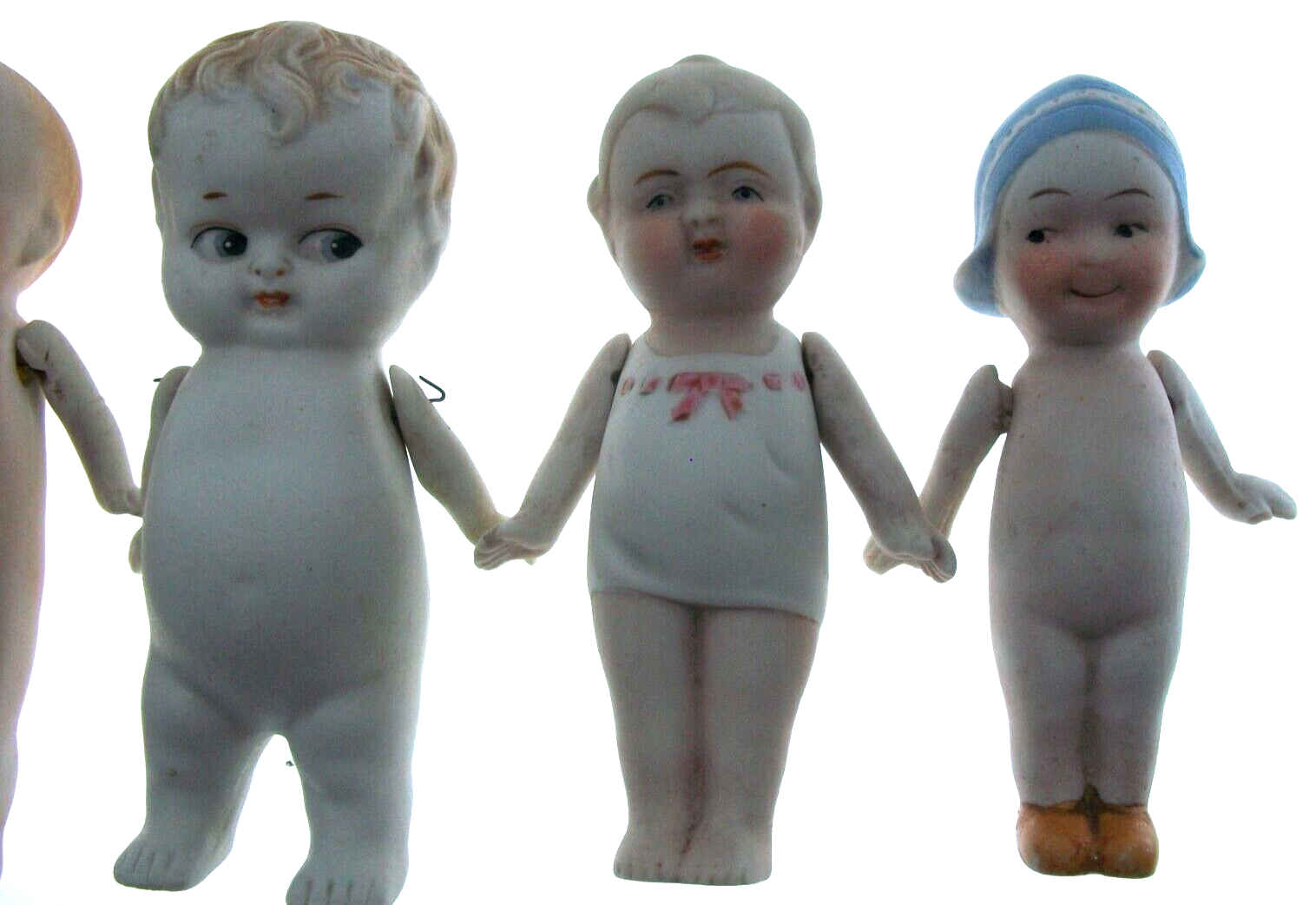 Antique Nippon All Bisque Dolls Jointed Arms Lot of 4 Japan eBay