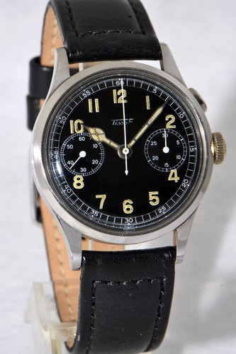 RARE VINTAGE TISSOT SINGLE BUTTON CHRONOGRAPH LEMANIA CALIBER 15TL