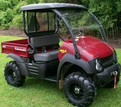 [SR] Kit de elevación completa de 2" de alta resistencia delantero y trasero para 05-up Kawasaki Mule 600 610 SX Foto 4 de 4