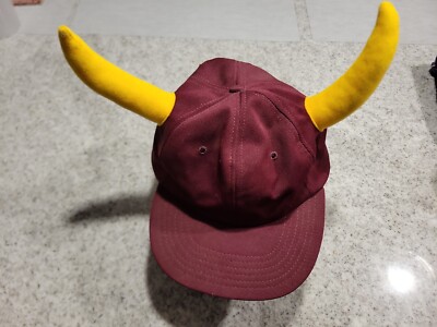 Devil Horns Cap Demon Snapback Punk Rock Baseball Hat Red Vintage