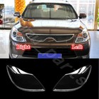 Pair Front Headlight Lens Housing + Sealant Tape For Hyundai Veracruz 2007-2012