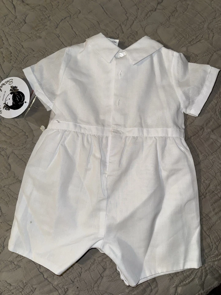 NUEVO. NUEVO CON ETIQUETAS Sarah Louise 6 Meses Bautizo Niño Trajes Y Sombrero Foto 3 de 4