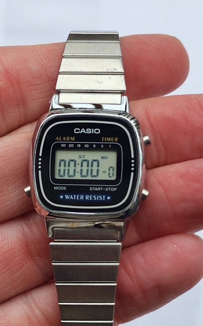 RARE Timer Wristwatch LA670W Watch Alarm Vintage NR Working LOOK Digital Casio - vintagewatches.pk