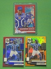 2022 Donruss Baseball #9 Salvador Perez Diamond Kings Red /2022 Royals Lot (3)