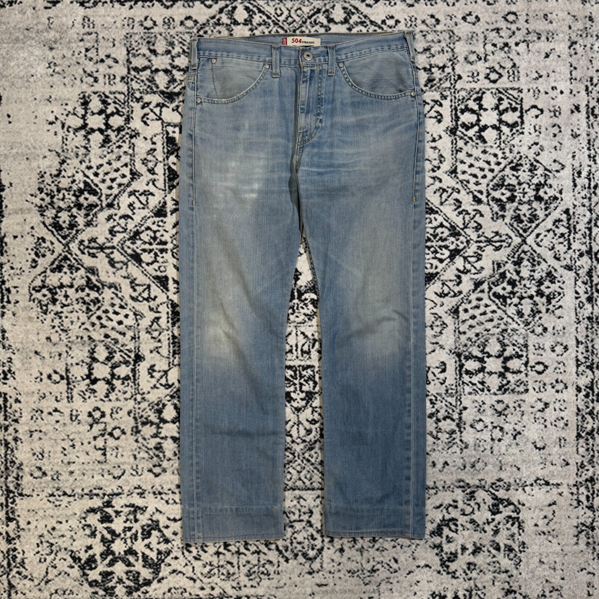 Vintage Levis Unisex Baby Blue Cotton Denim Pants Size W34 Vintage Levis Unisex Baby Blue Cotton Denim Pants Size W34