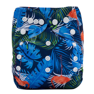 Minky Blue Dots MCN + Microfiber Insert Brand New Reusable Modern Cloth Nappy