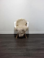 Icelandic sheepskin rug  sheepskin rug  soft silky long wool C334
