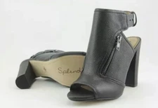 Splendid Leather Open Toe Ankle Booties