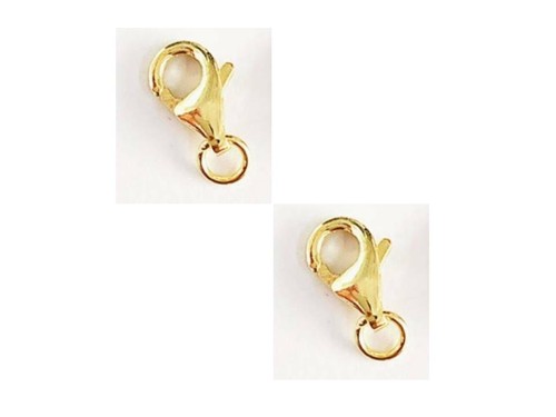 2 PCS Genuine 925 Sterling Silver Lobster Claw Clasps Jump Ring Jewelry Findings - Picture 4 of 5