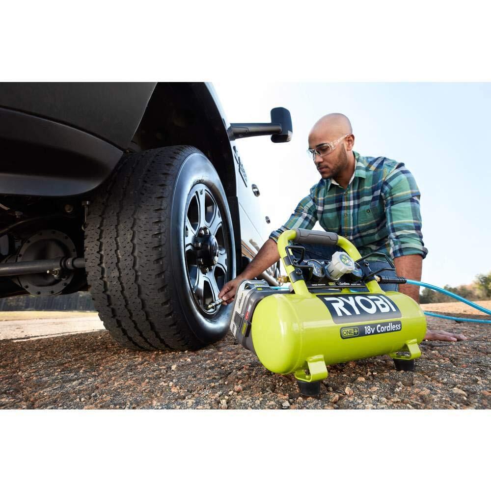 Ryobi P739 Portable Inflation18 Volt Cordless Air Compressor Ryobi P739 Portable Inflation18 Volt Cordless Air Compressor
