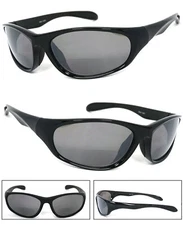 Bifocal Tinted Lens Sun Reader Reading Glasses Sunglasses Wrap UV Protect