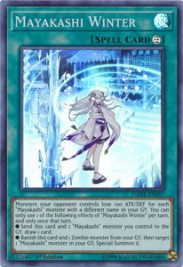 Mayakashi Winter - DANE-EN057 - Super Rare - 1st Edition x3 - Near Mint