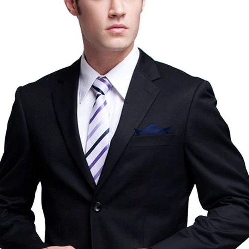 4Pcs Plain Pocket Square Wedding Mens Satin Solid Handkerchief Hanky Jacket Suit - Picture 7 of 31