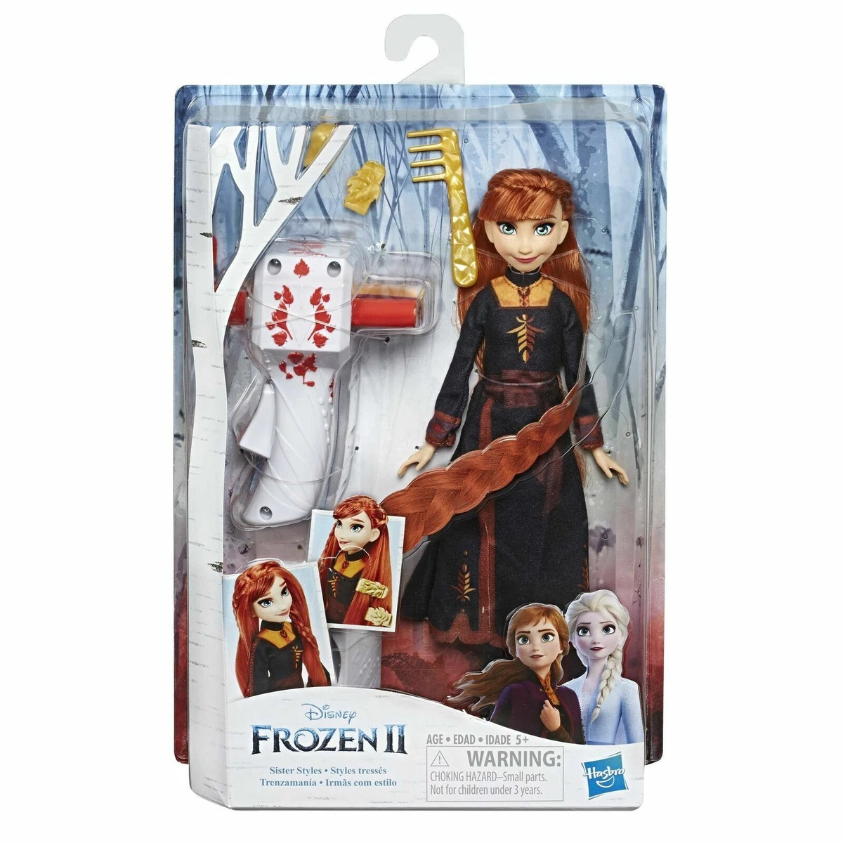 Disney Frozen 2 II Sister Styles Anna Fashion Doll Braiding Tool and Hair  Clip | eBay