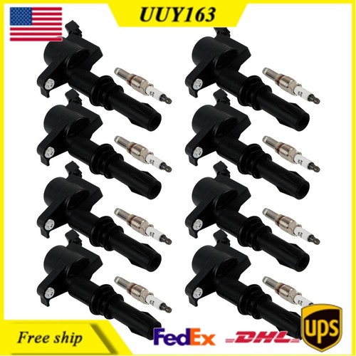 8Pcs Ignition Coils+8x Iridium Spark Plugs For Ford F-150 Expedition ...
