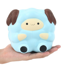 aolige jumbo squishies kawaii blue lamb cream scented slow rising