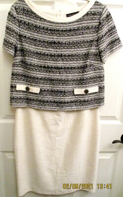 Sharp St. John Black Label Dress sz 12 **