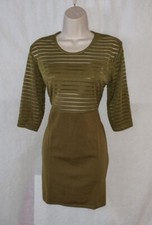 (AB) BNWT Gorgeous olive green DOLLY DIVA 3/4 Sleeve party evening dress Size 20
