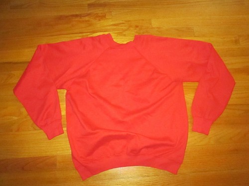 1980s Trench Tag Vtg Cincinnati Reds Crew Neck Raglan Sweatshirt jersey L USA - Picture 6 of 6