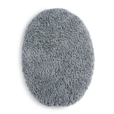 Mainstays Basic Polyester 19'' x 22'' Toilet Lid Cover, Grey