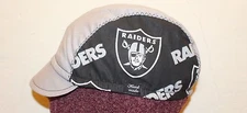 Cycling cap RAIDERS  one size 100% COTTON   handmade new