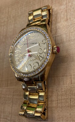 Working Betsey Johnson Boyfriend Watch/Golden ☆LOOK☆ ~Betsey Johnson Boyfriend Watch BJ2165 NEEDS  main image 3