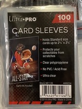 ULTRA PRO 2-1/2" X 3-1/2" REGULAR SOFT CARD SLEEVES 100 CT SEALED PACK