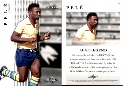 2023 Leaf Prized Legends Edition PELE #L-07 Soccer