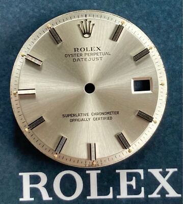Rolex Genuine Dial Datejust 1600/1601 Silver Wide Boy Cal Rolex Genuine Dial Datejust 1600/1601 Silver Wide Boy Cal