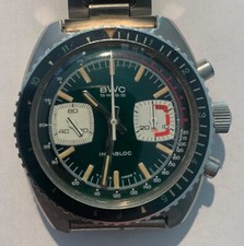 BWC Swiss Stahl Herren Chronograph - Valjoux ...