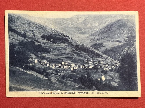 Postcard - Panoramic View of Airassa (Turin) - Large - 1945