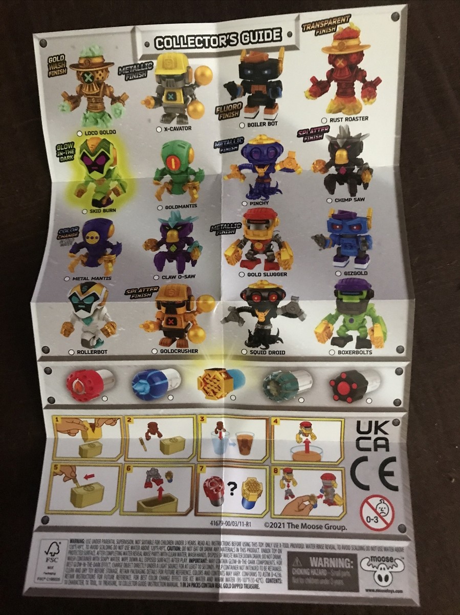 Treasure X Robots Gold SPLATTER FINISH CHIMP SAW by Moose