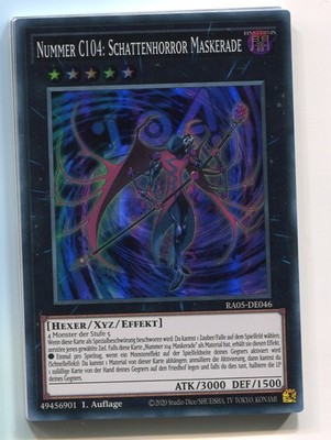 Yu-Gi-Oh! Nummer C104 Schattenhorror Maskerade Super Rare RA05-DE046