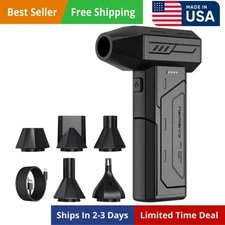 Compressed Air Duster,130000RPM Super Power Cordless Air Duster,Rechargeable ...