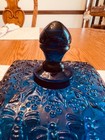 Tiara Indiana Glass Cobalt Blue Honey Bee Box Glass Candy Dish — photo 10