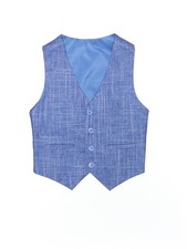 Assorted Brands Boys Blue Tuxedo Vest 5