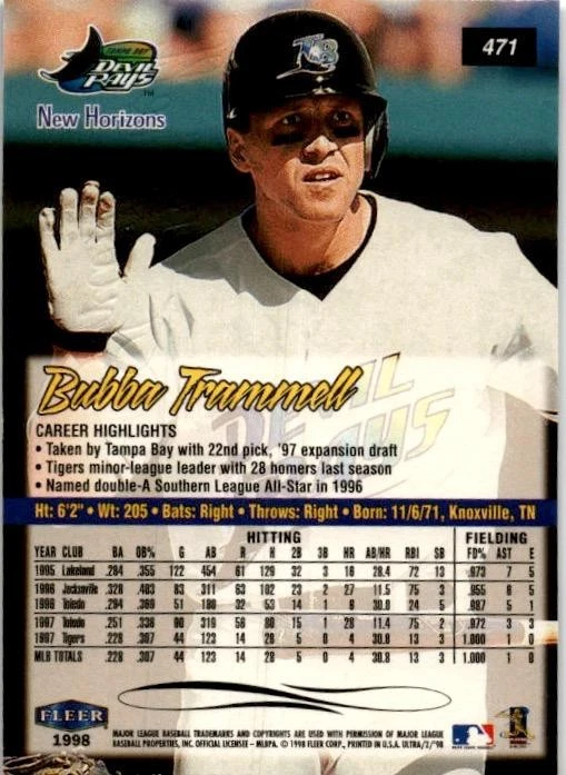 1998 Ultra #471 Bubba Trammell Great!! - Image 2 of 2