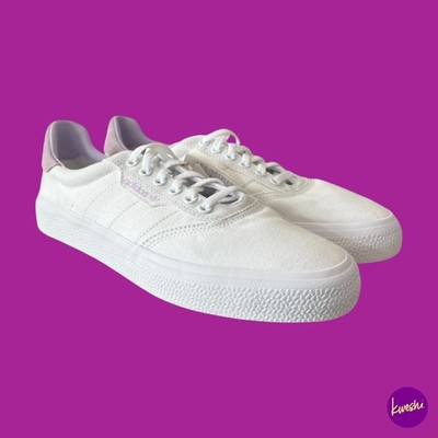 Adidas Originals Damen 3MC Vulc Canvas Sneaker, Wildleder, Weiß, UK 8 | EU 42