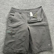 Columbia Cargo Shorts Men's Size 32 Gray Omni-Shield Water Repellent Outdoor