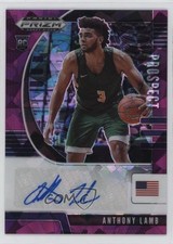 2020 Panini Prizm Draft Picks Prospect Purple Ice 17/99 Anthony Lamb Auto 13c1