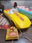 Barbie Supervette 1979 remote car and Vintage Barbie 57 Chevy Bel Air Convertibl