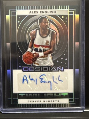 2024-25 Panini Obsidian - Twilight Signatures Alex English #TS-AED /149 (AU)