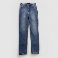 Curve Appeal Jeans Womens 8 / 29 Blue Skinny No Front Pockets 26x27.5 Unstretch