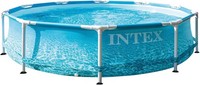 Intex 10FT 30IN Beachside Metal Frame Pool Aufstellpool Rund 305X76Cm