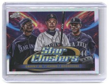 Ken Griffey Jr. Ichiro Julio Rodríguez 2025 Chrome Cosmic Triple Star Clusters