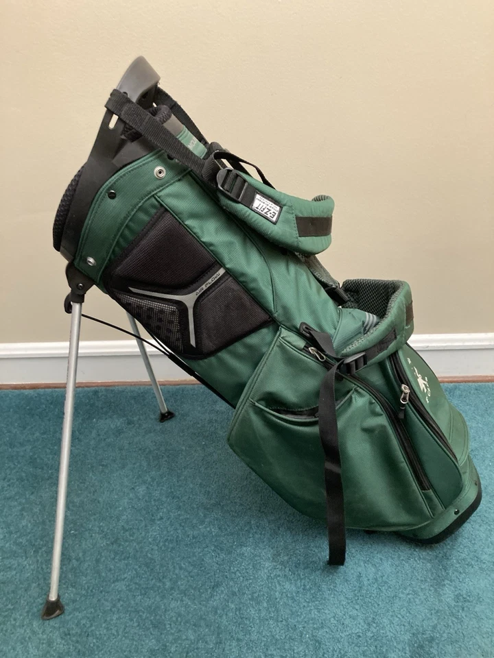 Bolsa de transporte con soporte de golf Sun Mountain doble correa verde 3 vías superior lona Foto 2 de 4