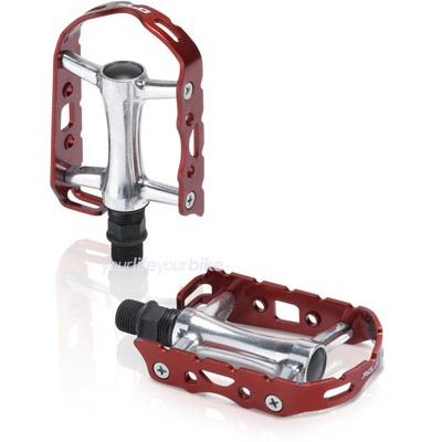 XLC PD-M15 ULTRALIGHT PEDALE 241g SINGLE SPEED PLATTFROM FIXIE BIKE TREKKING ROT